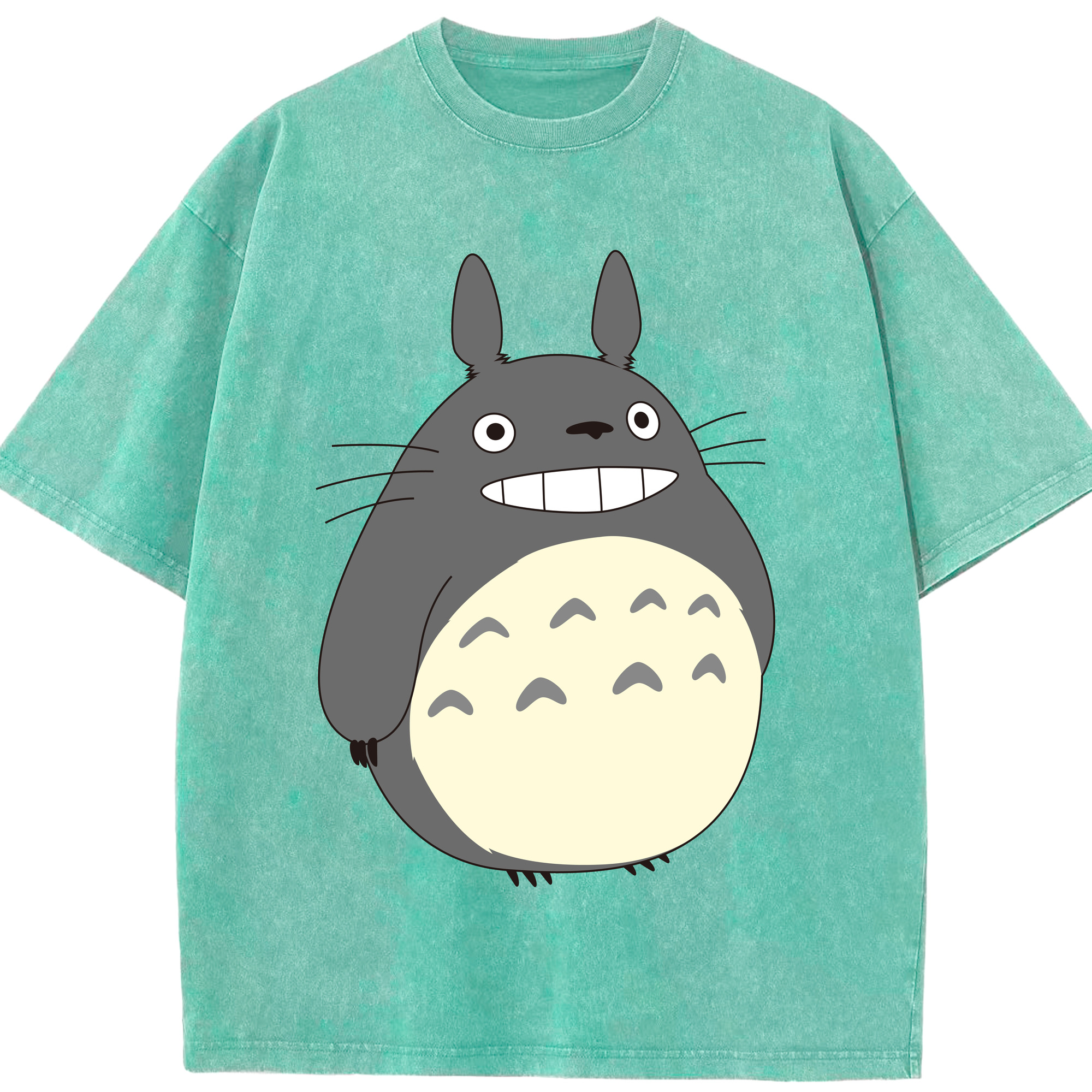 （画像用） となりのトトロ 草壁メイ 草壁サツキ My Neighbor Totoro Satsuki Kusakabe Mei Kusakabe 綿100% ヴィンテージ風 半袖Tシャツ（フロントプリント）